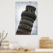 Schießturm von Pisa Italien Reiseplaner Poster (Küche)