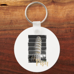 Schießturm von Pisa Italien Vintag Retro Souvenir Schlüsselanhänger