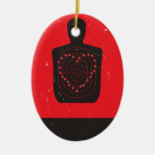 Schießübungen-Herz Keramik Ornament