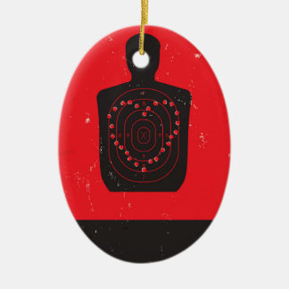 Schießübungen-Herz Keramik Ornament