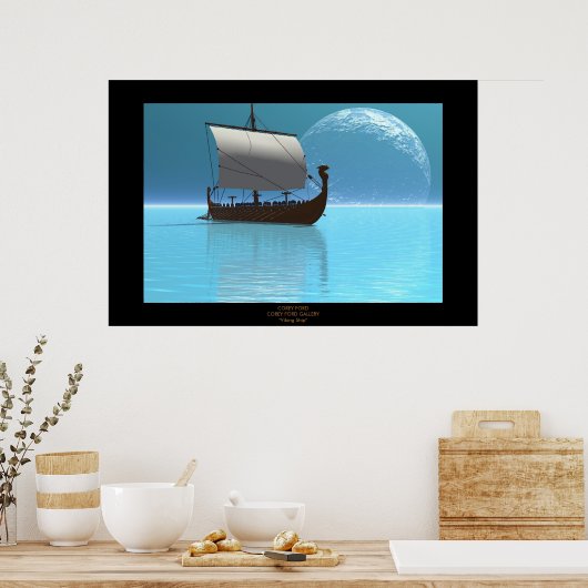 SCHIFF 2 DRUCKEN POSTER (Küche)