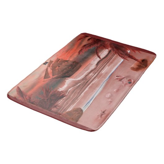 SCHIFF AHOI BADEMATTE (Schrägansicht)