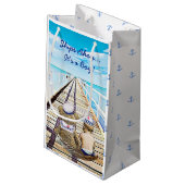 Schiff Ahoy, das ist ein Junge, eine Schönheits-Ba Kleine Geschenktüte (Rückseite Schrägansicht)