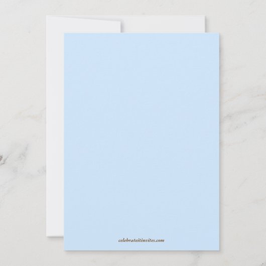 Schiff Ahoy Es ist TWIN's Babydusche Einladung (Rückseite)