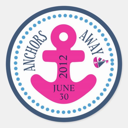 Schiff Ahoy! Girl Sticker D (Vorderseite)