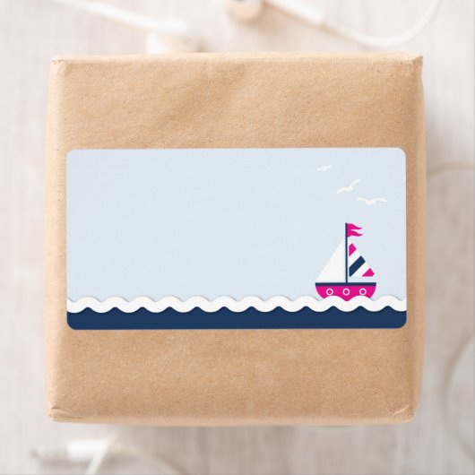 Schiff Ahoy! Mädchenname-Tag (Insitu)