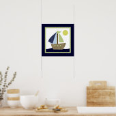 Schiff Ahoy Mate/Nautical/Whale 2 Wall Art Poster (Küche)