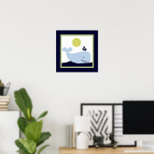 Schiff Ahoy Mate/Nautical/Whale Wall Art Poster (Heimbüro)