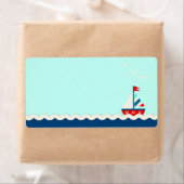 Schiff Ahoy! Name Tag Aqua (Insitu)