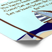 Schiff Ahoy Nautical Bible Verse Wall Print Poster (Ecke)