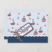 Schiff Ahoy! Postkarte 2 (Vorne/Hinten)