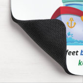 Schiff Ahoy Sieben Füße unter der Keek Mousepad (Ecke)