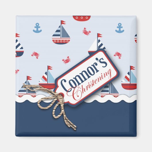 Schiff Ahoy! Square Magnet Connor 2 (Vorne)