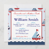 Schiff Ahoy! Taufplatz 2 Einladung (Rückseite)