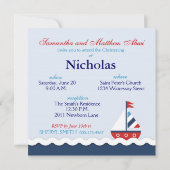 Schiff Ahoy! Taufplatz C Einladung (Rückseite)