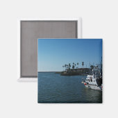Schiff am Hafen von Oceanside - CA Magnet (Vorderseite/Rückseite)