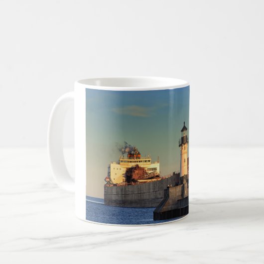 Schiff am Lake Superior Paul R Tregurtha Kaffeetasse (Vorderseite Links)