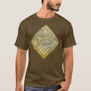 Schiff am Meer und am Anker T-Shirt