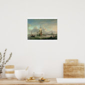 Schiff an der Themse vor Woolwich Poster (Küche)