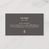 Schiff Anchor Nautic Visitenkarte (Rückseite)