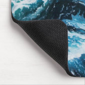 Schiff auf dem Meer im Sturm Mousepad (Ecke)
