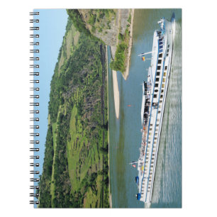 Schiff auf dem Rhein bei Oberwesel Notizblock