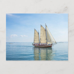 Schiff auf dem See Postkarte