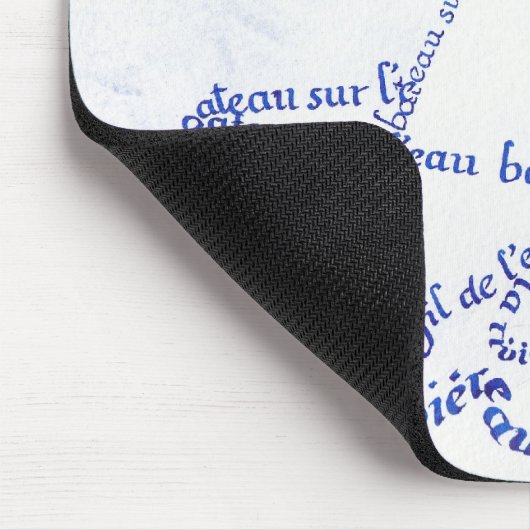 Schiff auf dem Wasser Mousepad (Ecke)