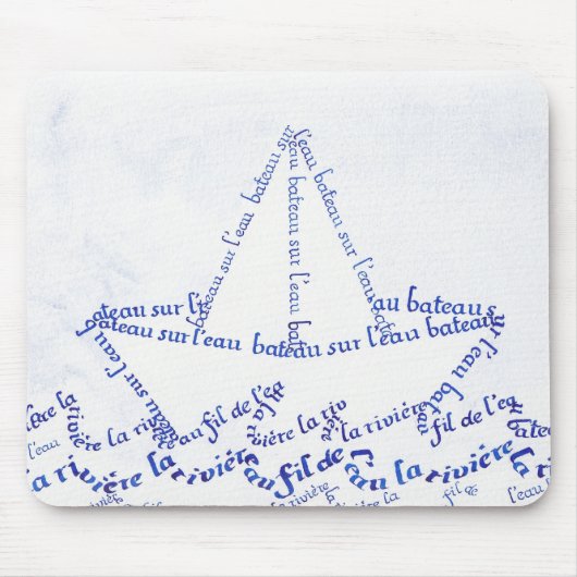 Schiff auf dem Wasser Mousepad (Vorne)