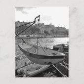 Schiff auf der Seine-Fluss Paris Postkarte (Vorderseite)