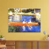 Schiff auf der Seine Renoir Kunst Leinwanddruck (Insitu (Wohnzimmer))
