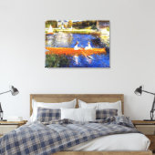 Schiff auf der Seine Renoir Kunst Leinwanddruck (Insitu (Schlafzimmer))