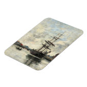 Schiff auf der Touques Eugene Boudin (Französisch, Magnet (Linke Seite)