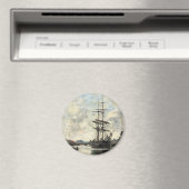 Schiff auf der Touques Eugene Boudin (Französisch, Magnet (In Situ (Geschirrspüler))