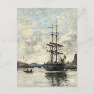 Schiff auf der Touques Eugene Boudin (Französisch, Postkarte