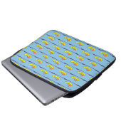 Schiff auf See Laptopschutzhülle (Vorne Knopf)