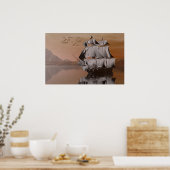 Schiff auf See Poster (Küche)