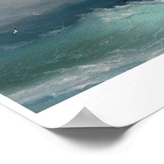 Schiff auf Sturmsee Ivan Aivazovsky Seesturm Poster (Ecke)