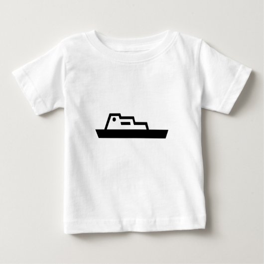 Schiff Baby T-shirt (Vorderseite)