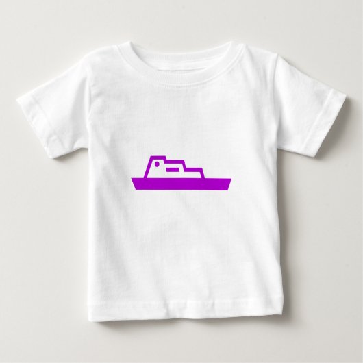 Schiff Baby T-shirt (Vorderseite)
