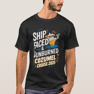 Schiff begegnete sonnenverbranntem Cozumel Kreuzfa T-Shirt