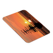 Schiff bei Sonnenuntergang Magnet (Rechte Seite)