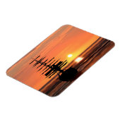 Schiff bei Sonnenuntergang Magnet (Linke Seite)