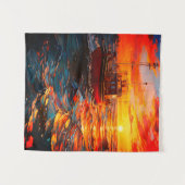 Schiff bei Sunset Wandteppich (Vorderseite (Horizontal))