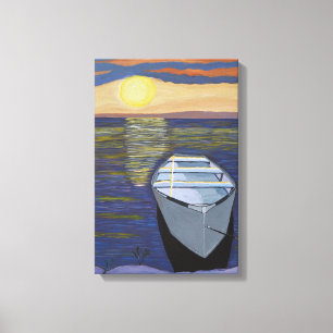Schiff by Shore Leinwand Art