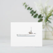 Schiff Chesapeake Bay Deadrise Postkarte (Stehend Vorderseite)