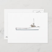 Schiff Chesapeake Bay Deadrise Postkarte (Vorne/Hinten)