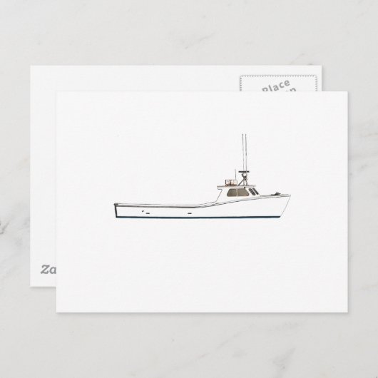 Schiff Chesapeake Bay Deadrise Postkarte (Vorne/Hinten)