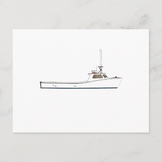 Schiff Chesapeake Bay Deadrise Postkarte (Vorderseite)