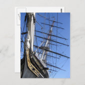 Schiff (Cutty Sark) Postkarte (Vorne/Hinten)